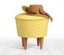 Atelier Del Sofa Puf de Microfibra Amarillo